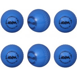 AVM Blue Wind Cricket Ball (Pack of 6)
